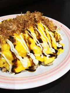 簡単♫美味しい!お好み焼風もやしオムレツ-レシピのメイン写真