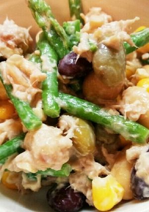 サラダ豆とアスパラとツナのサラダ-レシピのメイン写真