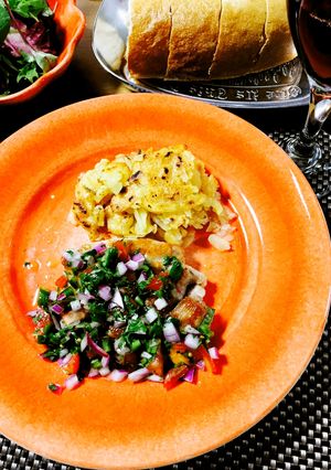 葉物野菜なくてチキンでサルサ♪-レシピのメイン写真