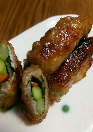 チーズとお味噌で！まろやか♪肉巻き-レシピのメイン写真