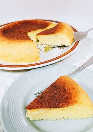ヨーグルトで炊飯器チーズケーキ-レシピのメイン写真