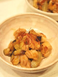 フライパンひとつで*鶏肉となすの炒め煮-レシピのメイン写真