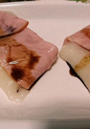 ハム巻き餅(レンジで)-レシピのメイン写真