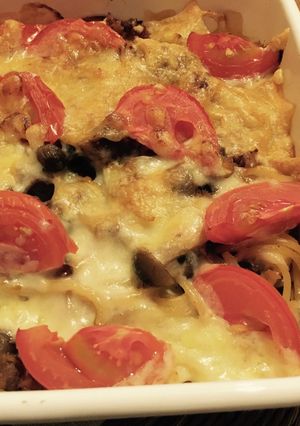 カリカリもちもち＊スパゲティグラタン-レシピのメイン写真