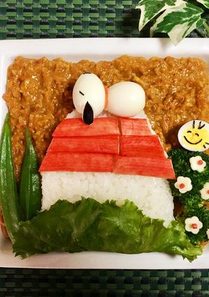 スヌーピー☆デコカレー-レシピのメイン写真