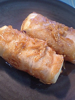 肉巻き豆腐ステーキ なめたけあんかけ♪-レシピのメイン写真
