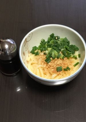 丸亀風の釜玉うどん(だし醤油)-レシピのメイン写真
