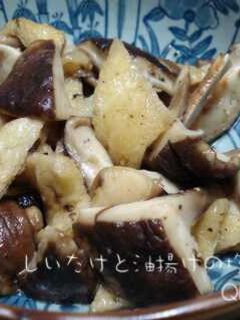 しいたけと油揚げの塩きんぴら-レシピのメイン写真