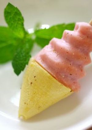 可愛いソフトクリーム（キャラ弁おかず）-レシピのメイン写真