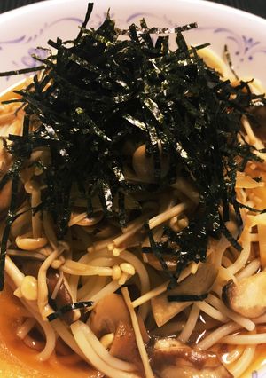 和風きのこのスープパスタ-レシピのメイン写真