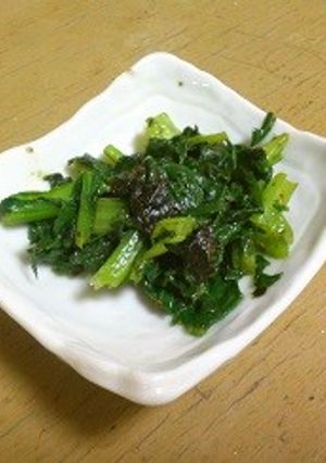 小松菜の海苔炒め-レシピのメイン写真