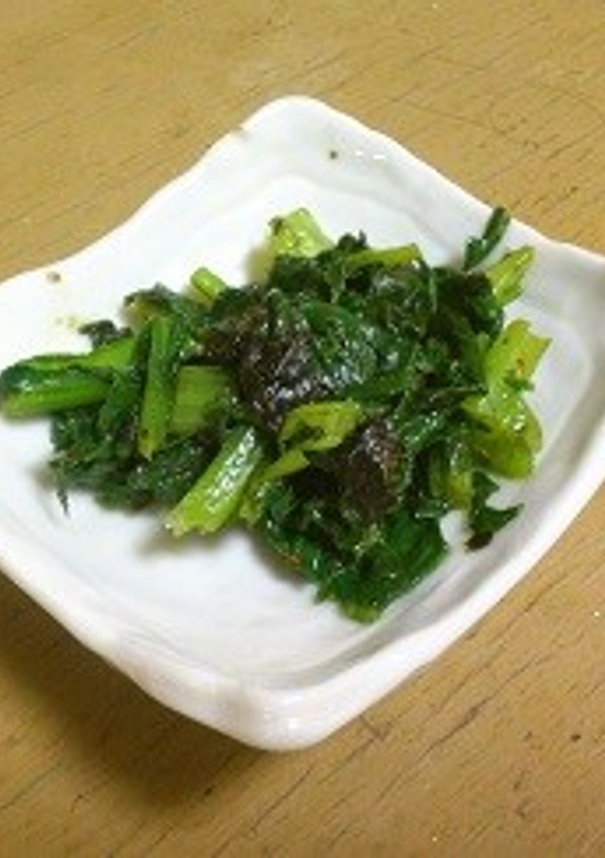 小松菜の海苔炒め-レシピのメイン写真