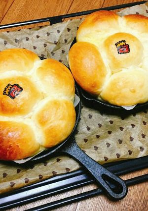 スキレットでちぎりパン♪-レシピのメイン写真