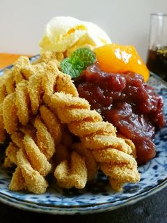 バリラのフジリで和風デザートパスタ-レシピのメイン写真