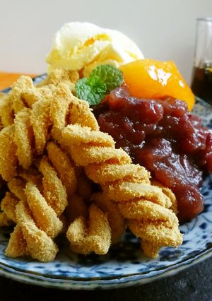 バリラのフジリで和風デザートパスタ-レシピのメイン写真