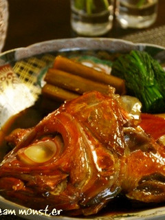 こってり煮つける 金目鯛のあら炊き-レシピのメイン写真