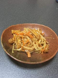節約!大根皮で絶品きんぴら-レシピのメイン写真