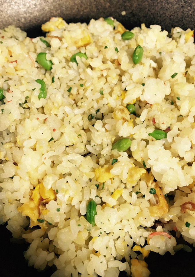 残った枝豆で炒飯の素を使った簡単枝豆炒飯-レシピのメイン写真