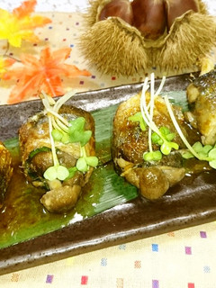 しめじのロール秋刀魚♡生姜ぽん酢-レシピのメイン写真