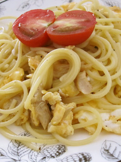 ふわふわ卵と鯖フィレのパスタ-レシピのメイン写真