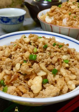 鶏の竜田揚げ風ふりかけ！3分クッキング♪-レシピのメイン写真