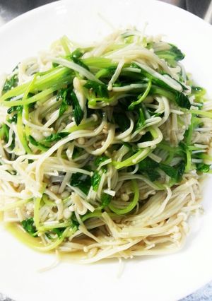 豆苗とえのきのさっと炒め-レシピのメイン写真