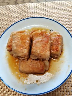 簡単!厚揚げ肉巻きの照り焼き-レシピのメイン写真