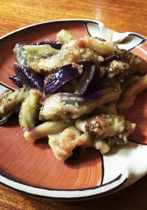 簡単！あともう一品 秋茄子の梅肉和え-レシピのメイン写真