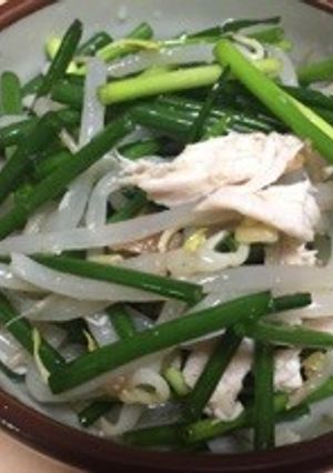 小ねぎとササミ、搾菜のサラダ柚子胡椒風味-レシピのメイン写真