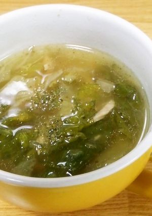 白菜とツナのスープ-レシピのメイン写真