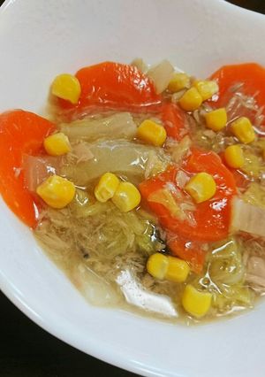白菜とツナのコンソメ煮-レシピのメイン写真