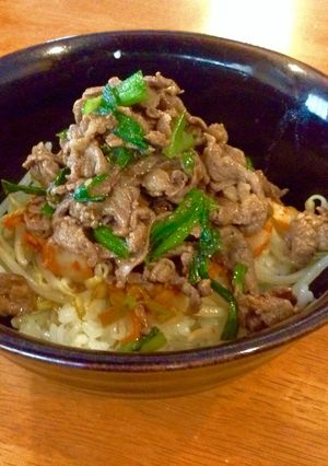 柔らか美味い 牛焼肉キムチ丼-レシピのメイン写真