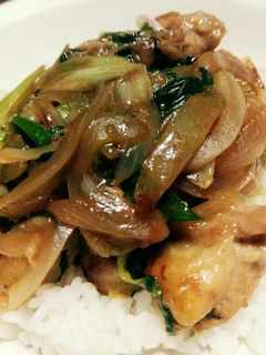 ☆香味野菜たっぷり鶏もも肉丼☆-レシピのメイン写真