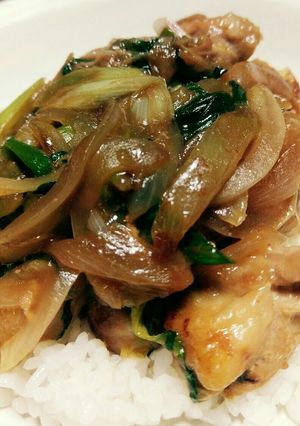 ☆香味野菜たっぷり鶏もも肉丼☆-レシピのメイン写真