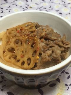 牛肉とレンコンのピリ辛きんぴら-レシピのメイン写真