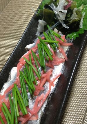 簡単♪秋刀魚のお刺身(アレンジ)-レシピのメイン写真