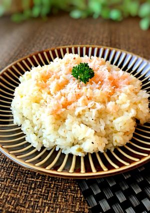 イタリアンドレッシングで炊飯器カニピラフ-レシピのメイン写真