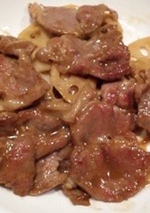 豚肉と蓮根の甘辛炒め-レシピのメイン写真