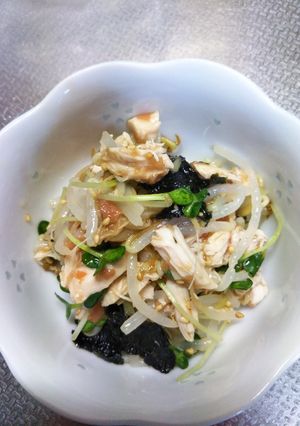 もやしとカイワレ大根の梅ソース和え-レシピのメイン写真