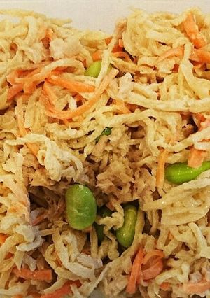 切り干し大根と枝豆のツナ辛子マヨポン-レシピのメイン写真