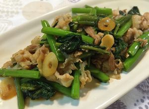 ご飯が進む！空心菜と豚肉の絶品炒め＊-レシピのメイン写真