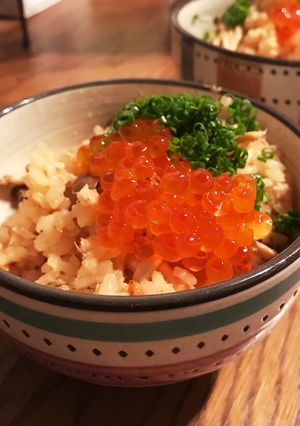 燻製秋鮭の炊き込み親子御飯-レシピのメイン写真