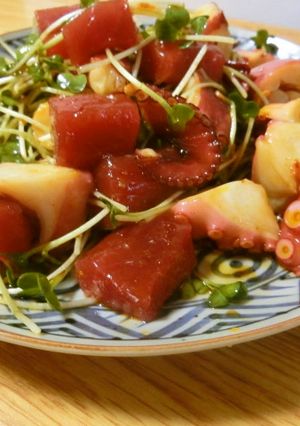 マグロとタコの中華風サラダ-レシピのメイン写真