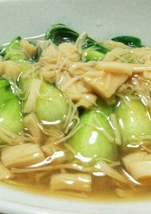 超簡単‼あったかチンゲン菜のホタテ餡！-レシピのメイン写真