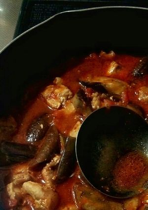 鶏肉とナスのトマト煮込み-レシピのメイン写真