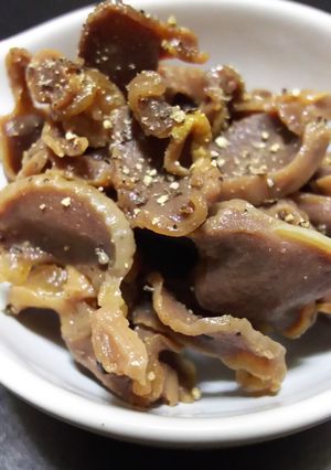 簡単！砂肝のしょうゆペッパー味-レシピのメイン写真