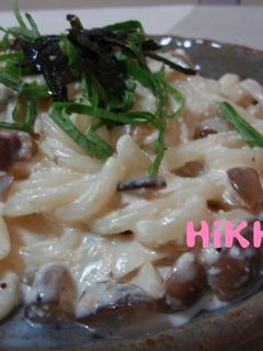 ★たらこクリームうどん!?-レシピのメイン写真
