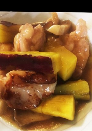 鶏もも肉とさつまいものこっくり煮-レシピのメイン写真