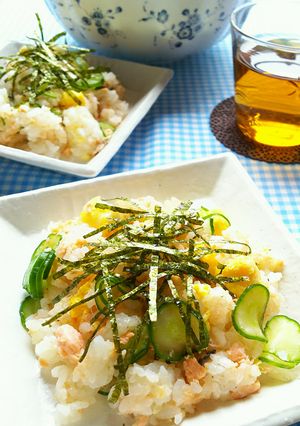 焼き鮭ときゅうりの彩りちらし寿司-レシピのメイン写真