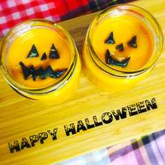 ミキサーで簡単☆ハロウィンかぼちゃプリン-レシピのメイン写真